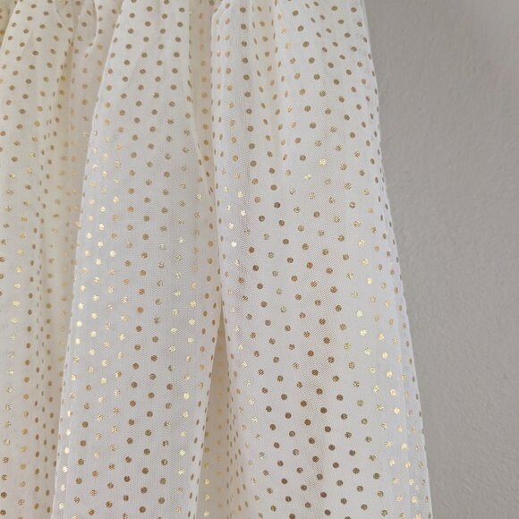 Girl's Polka Dot‎ Metallic Tulle Skirt Holiday Ballet Ballerina Size L (10-12) - Picture 5 of 13